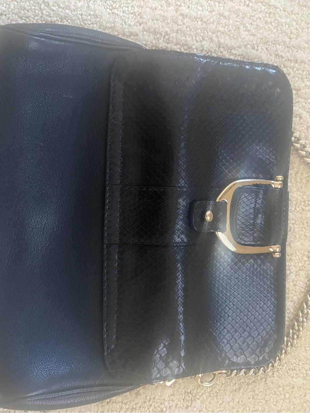 authentic Gucci shoulder/ clutch bag. Leather/ skin material. - Picture 3 of 7